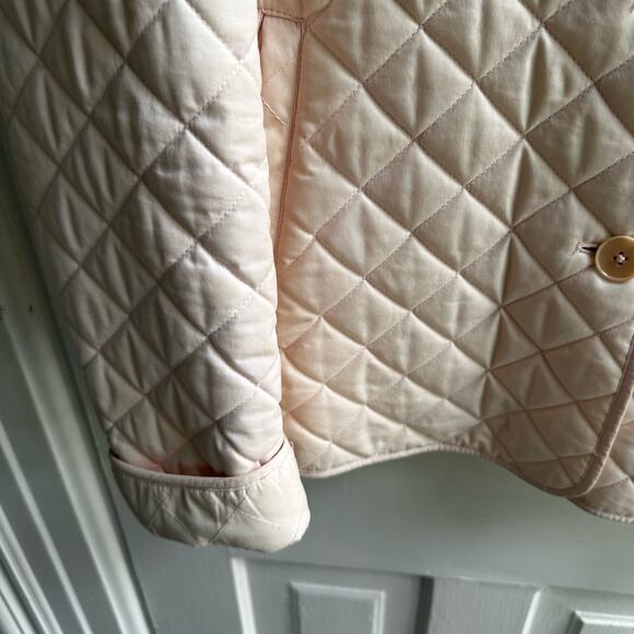 Ralph Lauren Black Label Blush Pink Quilted Fleece Lined Jacket - Picture 5 of 9